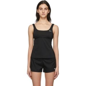 nike black tankini swimsuit small